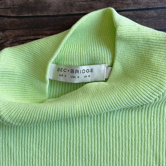 BEC & BRIDGE | Citrus Club Knit Tee in Key Lime - Picture 7 of 12